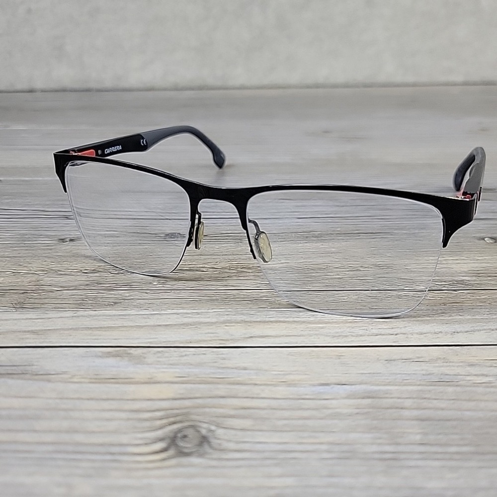 Carrera CA 8830/V 807 Black Red Half Rim Eyeglasses Frames 56-19 145 Men Women‎